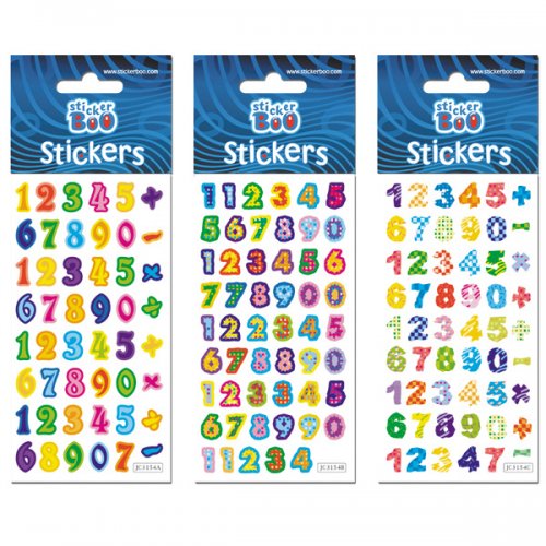 STICKER BOO NUMBERS