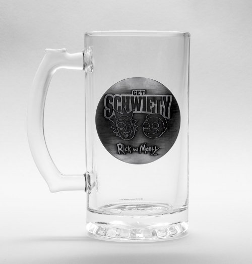 RICK AND MORTY SCHWIFTY GLASS STEIN