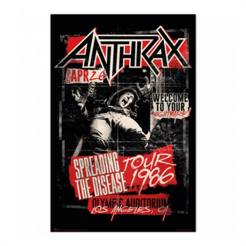 ANTHRAX SPREADING 1986 ΑΦΙΣΑ 61Χ91,5