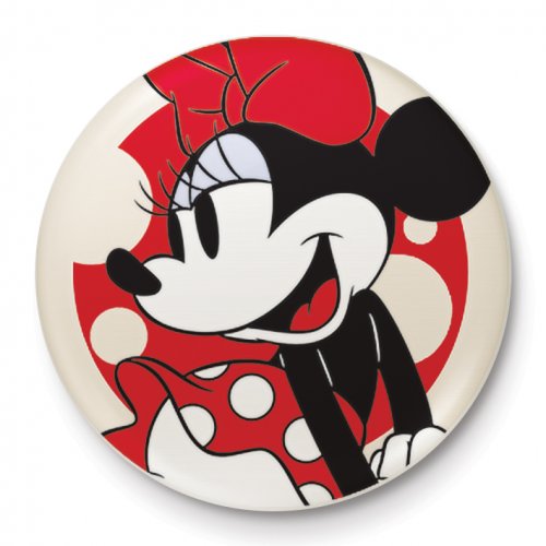 BUTTON BADGE MINNIE MOUSE
