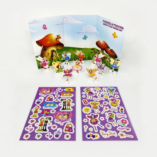 FAIRIES AND FRIENDS STICK 'N' PLAY STICKERS