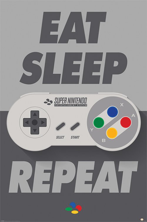 Nintendo (Eat Sleep SNES Repeat)