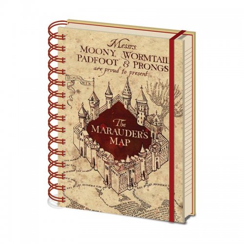 HARRY POTTER (THE MARAUDERS MAP) A5 NOTEBOOK